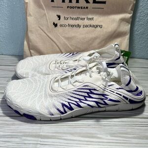 Hike footwear Lorax non-slip barefoot‎ summer water shoes white purple 13-13.5